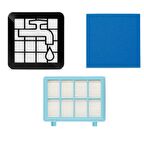 Philips  FC8010/01 Süpürge PowerPro City HEPA Filtre Seti Uyumlu