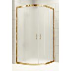 Durul Duşakabin Oval Altın 5mm Buzlu Yükseklik 190 Cm