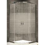 Durul Duşakabin Oval 5mm Çizgili Yükseklik 190 Cm