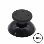 6 ADET XBOX 360 Analog Başlık XBOX 360 Topuz Siyah Renk XBOX 360 Kol Tamiri Yedek Parça Analog Cap