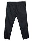 Erkek 118 -156 Kilo Arası İçin Uygun Lastikli Paça Bağcıklı Battal Boy Gabardin Pantolon Siyah