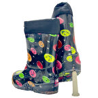 İÇİ TERMAL TÜYLÜ DIŞI LASTİK UZUN ÇİZME SU GEÇİRMEZ DAYANIKLI KAYMAZ TABAN (24-37 NUMARA)