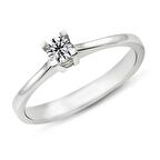 0.22 Karat D Renk Pırlanta Tektaş Yüzük PR107