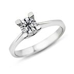 Harem Altın 0.28 Karat D Renk Pırlanta Tektaş Yüzük PR108