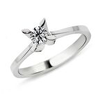 0.30 Karat G Renk HRD Sertifikalı Pırlanta Tektaş Yüzük PR147