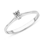 Harem Altın 0.17 Karat D Renk Pırlanta Tektaş Yüzük PR160