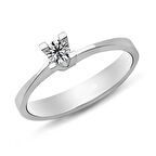 0.25 Karat F Renk Pırlanta Tektaş Yüzük PR201