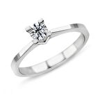 Harem Altın 0.33 Karat G Renk Tektaş Pırlanta Yüzük PR263