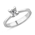 Harem Altın 0.31 Karat D Renk Pırlanta Tektaş Yüzük PR505