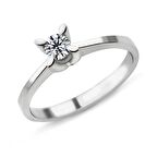 Harem Altın 0.29 Karat D Renk Pırlanta Tektaş Yüzük PR75