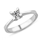 0.23 Karat G Renk Pırlanta Tektaş Yüzük PR96