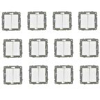 Ovivo Grano Beyaz Komütatör 12'li Paket Çerçevesiz (Mekanizma)