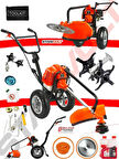 TEKERLEKLİ BENZİNLİ TIRPAN MOTORU ÇİM BİÇME ÇAPA HEDİYELİ BHD MRCELL