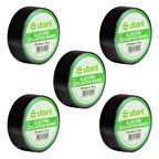 Universal Siyah İzole Bant (Elektrik Bandı)- 5 Adet