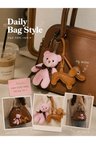 Sevgiliye Hediye Çanta Aksesuarı Peluş Ayıcık & Köpek & Kedili Kanca Çanta Süsü Charmı Aksesuarı