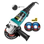 Dm803 Devir Ayarlı Spral Taşlama Makinesi Avuç İçi Taşlama 115 Mm 2 Adet Disk Hediye