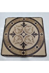 Dekoratif Figürlü Doğal Taş Banyo Gider Kapağı Süsü Tekli 10x10 Cm Model 41