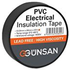 1 Adet Günsan Siyah İzole Bant 0.13X18MMX10M