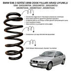 1998-2006 BMW 3 Serisi E46 İçin Standart Yay ST104046R - 2 Adet Arka Helezon Yay Takımı