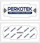 100 Adet HGS Etiketi