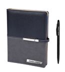 İSME ÖZEL GEÇME KİLİTLİ SİYAH ORGANİZER AJANDA 2026 TARİHLİ GÜNLÜK AJANDA - İSME ÖZEL KALEM HEDİYELİ