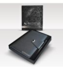 Kişiye Özel Kutulu 2026 Tarihli Ay model Mıknatıs Kilitli Antrasit Ajanda ve Kalem Seti