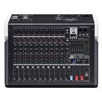 GOLD AUDİO PRO-M812P 12 KANALLI 2x450 WATT 99 EFEKTLİ ANFİLİ MİKSER