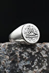 Hasbiyallah Allah Bana Yeter Arapça Yazlı 925 Ayar Gümüş Yüzük 901919
