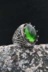 Yeşil Zirkon Taşlı 925 Ayar Gümüş Yüzük 902018
