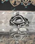 925 Ayar Gümüş Yılan Figürlü 