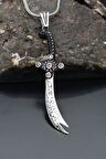 Zülfikar Kılıç Figürlü Erkek Gümüş kolye Zincir