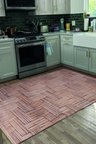 Decoser Hasır 8051 Kahve Halı Kilim Kaymaz Taban Salon Mutfak Kesme Yolluk