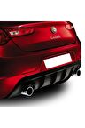 Alfa Romeo Giulietta  Uyumlu Arka Tampon Eki - Difüzör Plastik