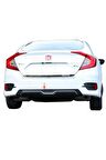 Honda Civic Fc5 Sedan (2015-2018) Modulo Arka Tampon Eki - Difüzör (plastik)