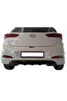 Hyundai I20 2014-2018 Uyumlu  Egzoz Görünümlü Arka Tampon Eki - Difüzör Plastik