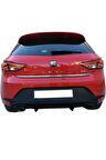 Seat Leon Mk3 - 5f (2013-2016) Style Uyumlu Arka Tampon Eki - Difüzör (plastik)