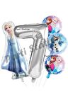 Frozen Elsa Balon Set 7 Yaş Karlar Ülkesi Frozen Elsa Konsept Doğum Günü Parti Balon Set