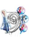Frozen Elsa Balon Set 9 Yaş Karlar Ülkesi Frozen Elsa Konsept Doğum Günü Parti Balon Set