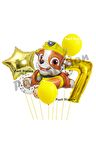 Paw Patrol Balon Set 7 Yaş Paw Petrol Rubble Doğum Günü Parti Folyo Balon Seti