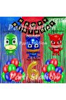 PjMasks Balon Set 6 Yaş PjMasks Kedi Çocuk Baykuş Kız Kertenkele Çocuk Konsept Doğum Günü Balon Set