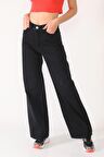 Kadın Yüksek Bel Bol Kesim Kot Pantolon