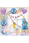 Frozen Elsa 2 Yaş Balon Seti Karlar Ülkesi Konsept Helyum Balon Set Frozen Elsa Doğum Günü Set