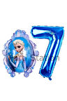 Frozen Elsa Konsept 5 Yaş Balon Set Karlar Ülkesi Tema Doğum Günü Folyo Balon Set