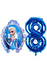 Frozen Elsa Konsept 5 Yaş Balon Set Karlar Ülkesi Tema Doğum Günü Folyo Balon Set