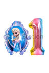 Frozen Elsa Konsept 4 Yaş Renkli Balon Set Karlar Ülkesi Tema Doğum Günü Folyo Balon Set
