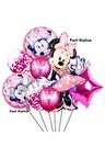 Minnie Mouse Balon Set Minnie Mouse Doğum Günü Konsept Parti Balon Set