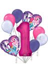 My Little Ponny Balon Set My Little Ponny Folyo Balon Set Konsept Doğum Günü Set 1 Yaş Balon