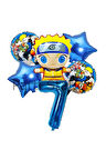 Anime Naruto 1 Yaş Doğum Günü Balon Set Naruto Konsept Doğum Günü Parti Balon Set