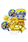 Anime Naruto 9 Yaş Doğum Günü Balon Set Naruto Tema Doğum Günü Parti Balon Set