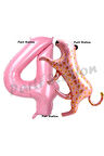 Pembe Leopar 6 Yaş Balon Set Pembe Leopar Safari Konsept Doğum Günü Parti Balon Set